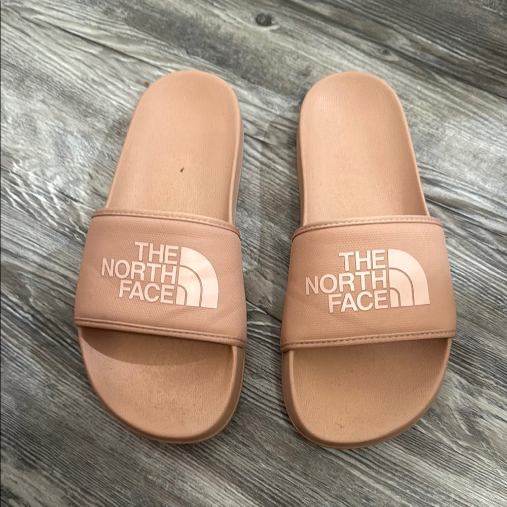 The North Face Tan Slides
